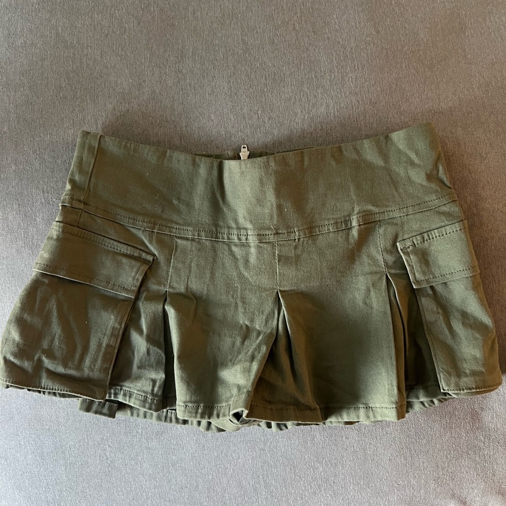 Fashion Nova Olive Green Skirt